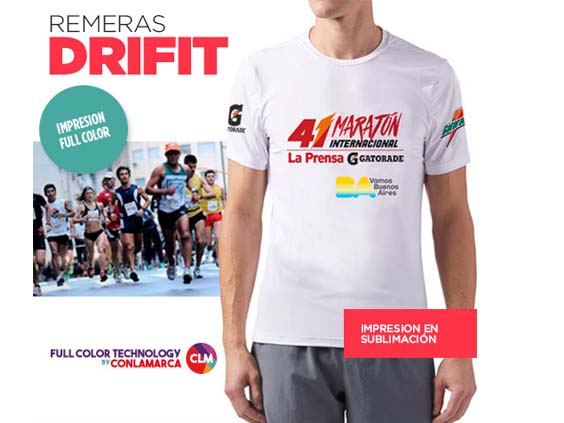 Remera con logo de Drifit