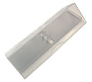 (Art. 0109380) Estuche Pl�stico triangular frizado 15x3cm