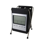 (Art. 1816)  Reloj con alarma y calendario digital en simil cuero