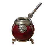 (Art. 504-071) Mate de calabaza y aluminio