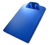 (Art. 5301) Clipboard pl�stico 30cm x 22cm Regla al dorso
