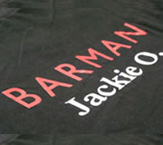 Serigraf�a sobre remera plastisol Jackie O.