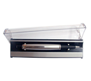 (Art. BW226) Bol�grafo con estuche con cuerpo met�lico y sistema retr�ctil