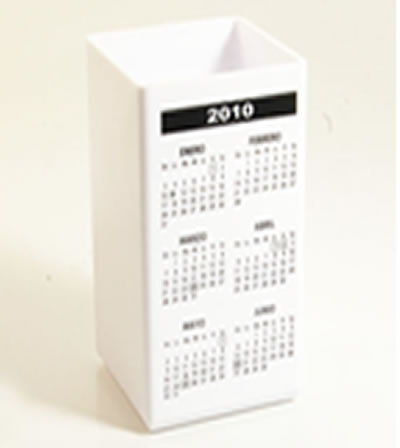 Cubo portal�piz con calendario