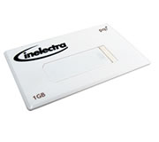 (Art. U505) Pen Drive Tarjeta impreso a 1 color logo Inelectra