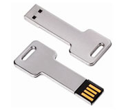 (Art. M-102) Pendrive de metal con forma de llave en color plata