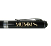 Grabado laser Boligrafo Leluch logo MUMM