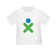 Remeras publicitarias Blanca infantil impresa con logo de su emrpesa en serigrafia y laser