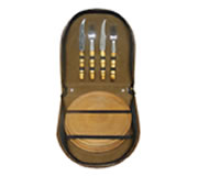 (Art. CUE120) Set de asado simil cuero