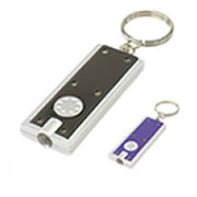 (Art. T41) Llavero pl�stico publicitario con luz blanca.
