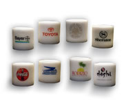 Velas y Fanales con el logo de su empresa