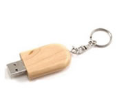(Art. W-302) Descripci�n: Pendrive de madera con tapa en forma ovalada
